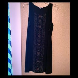 Black Tribal Print Dress